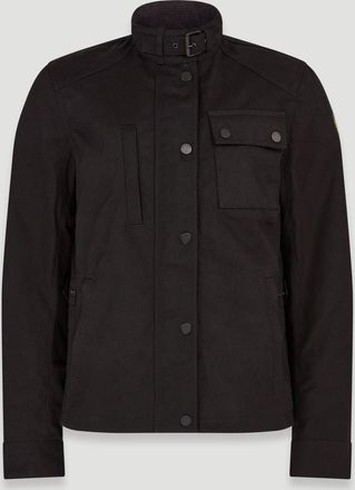 Belstaff Kates Cottage Motorcycle Jacket Womens Waxed Cotton Black Size XL