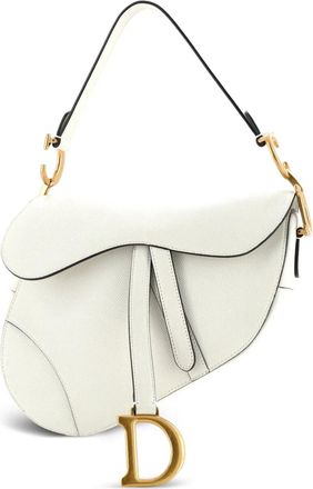 Dior Saddle Handbag Leather Medium shoulder bag - Beige