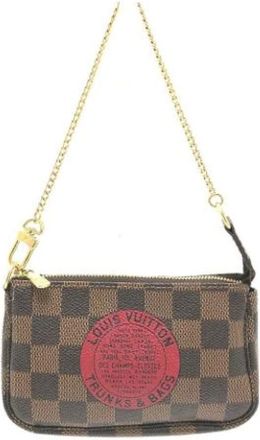 Louis Vuitton Pre-owned Mini Bags, female, Brown, Size: ONE SIZE Pre-owned Canvas Mini Bag