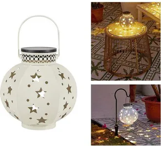 OEM Farol Solar Para Exteriores, Faroles Met&aacute;licos Para Exteriores, Luces Solares Para Jard&iacute;n, Exteriores, Patio, &Aacute;rbol