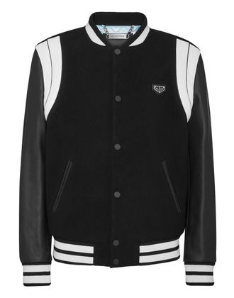 Philipp Plein Leren Bomber