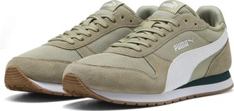Puma Unisex St Miler Trainers, Lux Army White Gum Green Beige, 10.5 UK