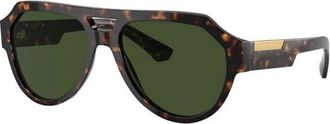 Dolce & Gabbana Zonnebrillen - Heren - Zonnebrillen - Bruin - 56 MM - Accessoires