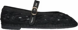 Flabelus Womens Pierre Lace Mary Jane Shoes In Black