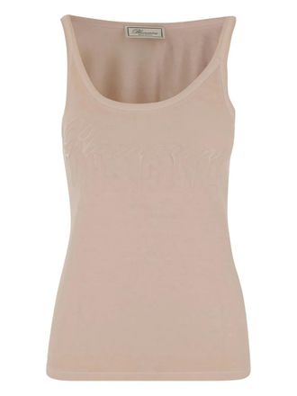 Blumarine Katoenen tanktop - Beige
