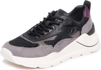 D.A.T.E. Fuga Hairy Black Schoenen - Dames - Sneakers - Zwart - 37 EU - Schoenen