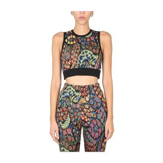 Etro Etro, Sleeveless Tops, female, Multicolor, Size: S Crew Neck Top Leggings WI
