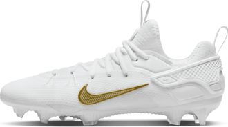 Nike Mens Huarache 9 Elite Low LAX Lacrosse Cleats in White | FD0089-100