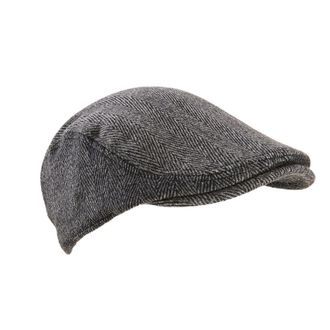 Extremities Hat Parapet Tweed Flatcap - Waterproof Insert, Breathable Grey