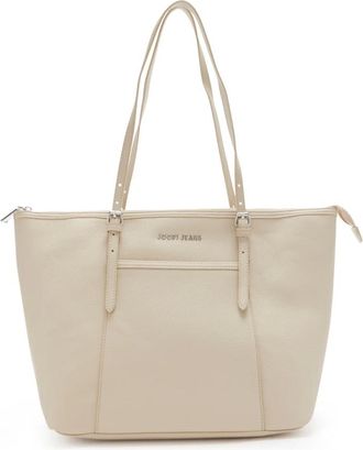 Joop Tassen, Dames, Beige, ONE Size, Beige Faux Leather Shopper Tas