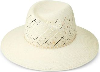 Maison Michel Virginie perforated hat - Neutrals