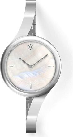 Vanna Claire Gemstone Watch in White Pearl-Silver at Nordstrom