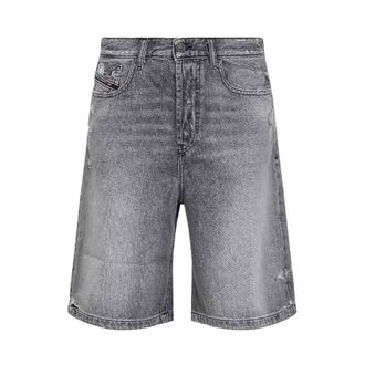 Diesel Denim Shorts, female, Gray, Size: W25 De-sire Short