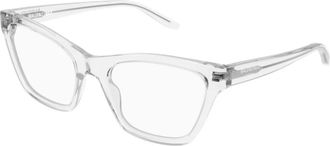Balenciaga Bb 0440O Cat-eye Montuur - unisex - Brillen - Grijs - 56 MM - Accessoires