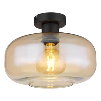 Globo Lighting Plaf&oacute;n - Giuseppe - &Aacute;mbar - Vidrio - &Oslash; 28cm - E27 - - Globo