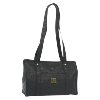 MCM Pre-owned Shoulder Bags, female, Black, Size: ONE SIZE Pre-owned Shoulder Bag