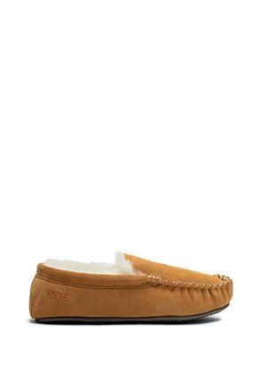 Osprey Osprey London Heren The Sunday Kastanjebruine Su&egrave;de Pantoffel