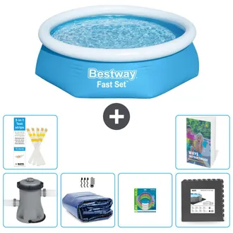 Bestway Piscina Bestway Fast Set Redonda - 244x61 Cm - 7-piezas S177