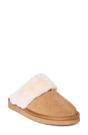Minnetonka Chesney Mule Slipper in Cinnamon Suede at Nordstrom, Size 10