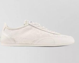 Jimmy Choo London leather lace-detail low-top sneakers