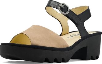 FLY London TULL503FLY Womens Shoes Taupe/Black : EU 41 (US Womens 10-10.5) M, Leather