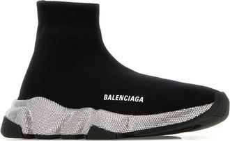 Balenciaga Womens Speed Lt Sneaker Black Polyester Elastane