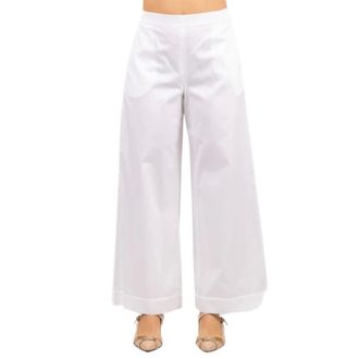 Max Mara Wide Trousers, female, White, Size: 2XS Wide Trousers