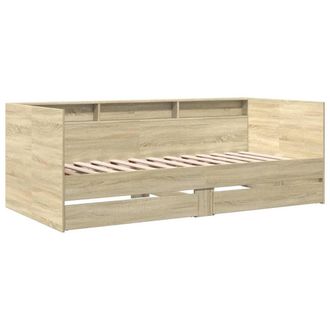 Berkfield Home Versatile Daybed with Drawers without Mattress Sonoma Oak 90x190 in Light Tan