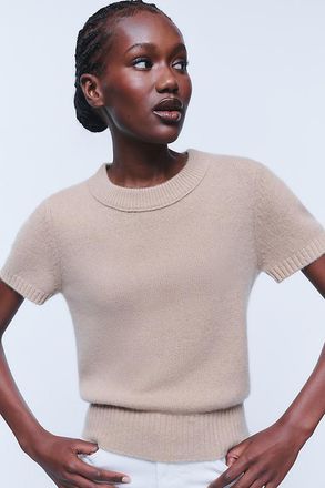 Maeve Mercer Cashmere Short Sleeve Sweater