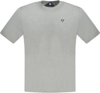North Sails T-shirt met korte mouwen - Heren - T-shirts - Grijs - L - Katoen - Tops