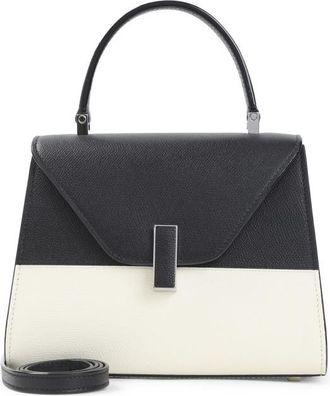 Valextra BlackWhite Iside Satchel