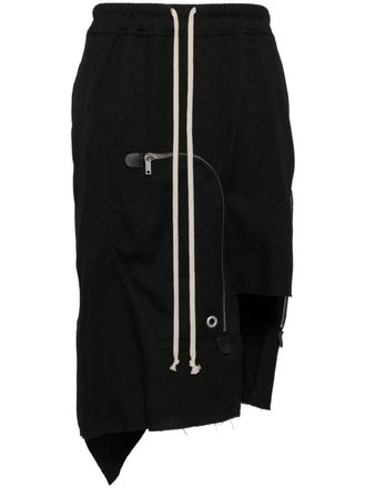 Rick Owens distressed skirt - Black
