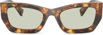 Miu Miu Eyewear Occhiali da sole con logo - Marrone