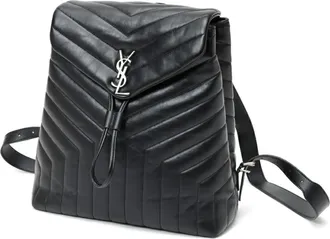 Saint Laurent Black Leather Backpack (Pre-Owned)
