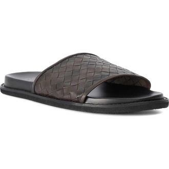 Dune London Ivar Slide Sandal in Brown at Nordstrom, Size 13Us