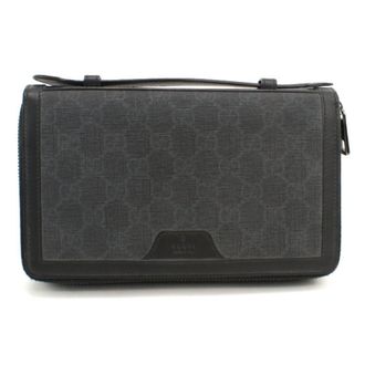 Gucci Black Pvc Long Wallet (Bi-Fold) (Pre-Owned)