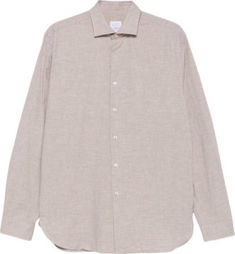 Xacus Beige Regular Solid Shirt