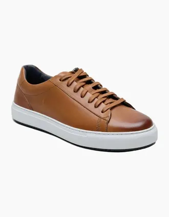 Ben Sherman Mens Ben Sherman Ace Cupsole Leather Mens Tan Trainers - Brown - Size: 10