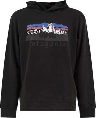 Patagonia Fitz Roy Foothills Daily Hoody - Heren - Outdoor shirts - Zwart - S - Fitness