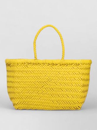 Dragon Diffusion beach bag braided handles woven design