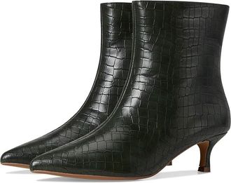 Journee Collection Arely Womens Boots Croco/Olive : 8.5 M, Synthetic