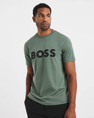 HUGO BOSS Graphic Logo T-Shirt - Green