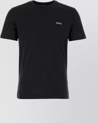 Ermenegildo Zegna hemline slits cotton t-shirt