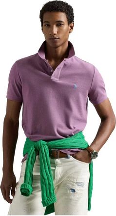 Polo Ralph Lauren Tops, Heren, Paars, M, Katoen, Cotton Polo Shirt