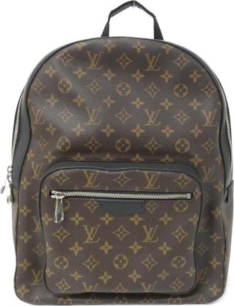 Louis Vuitton Marron Coated Canvas Backpack (Pre-Owned)