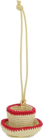 J.W.Anderson Pendente per borsa a forma di tazza di tè - Giallo