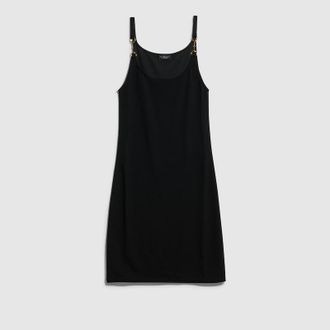 Gucci Viscose Cr&ecirc;pe Jersey Dress With Horsebit, Black, Ready-to-wear