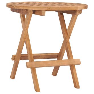 vidaXL Vidaxl - Mesa Plegable De Jard&iacute;n Madera Maciza De Teca 50x50x50 Cm