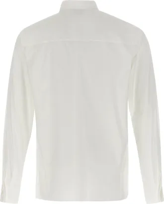 Ferragamo Stretch Cotton Poplin Shirt - Ivory