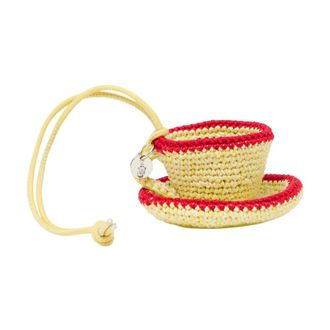 J.W.Anderson Keyrings, female, Yellow, Size: ONE SIZE Teacup Charm